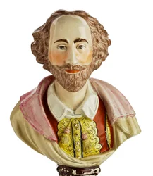 Staffordshire buste af William Shakespeare, ca. 1800-50 (lertøj)